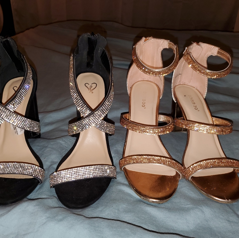 High heels 25 each or 100 for all three.